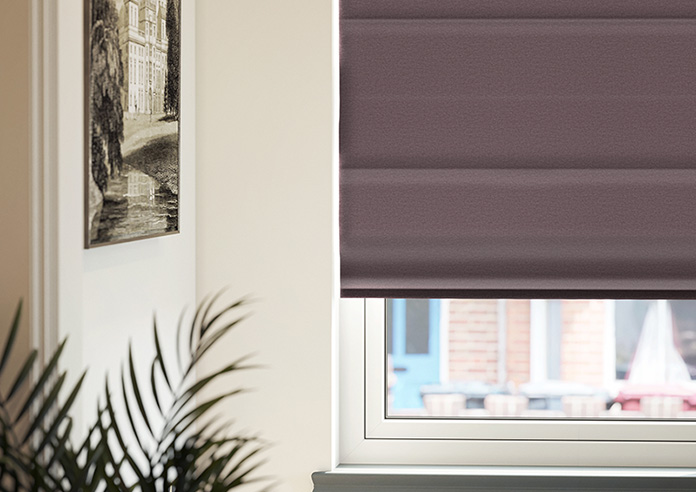 Stamford, Plum - Twist&Fit Roman Blind - Image 5